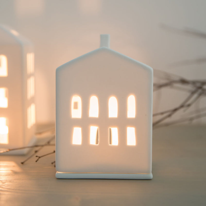 Lichthaus runde Tür H.15cm