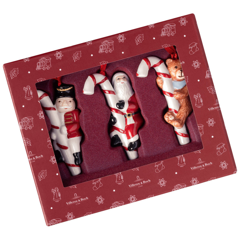 Ornamente Zuckerstange, Set 3tlg. 13x3,5