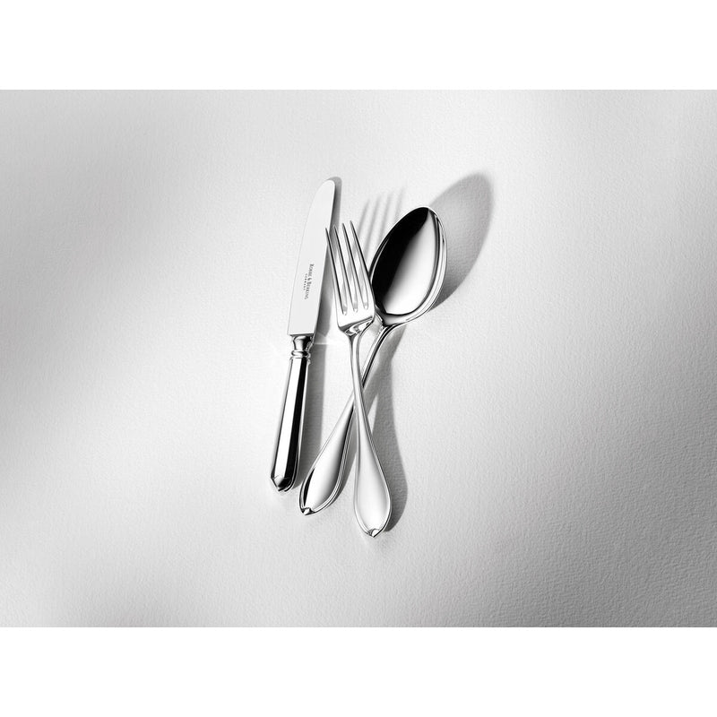 Navette Menümesser (150 g massiv versilbert)