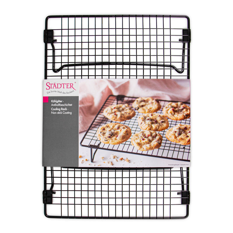 Kühlgitter 34 x 24 cm / H 6 cm Schwarz rechteckig
