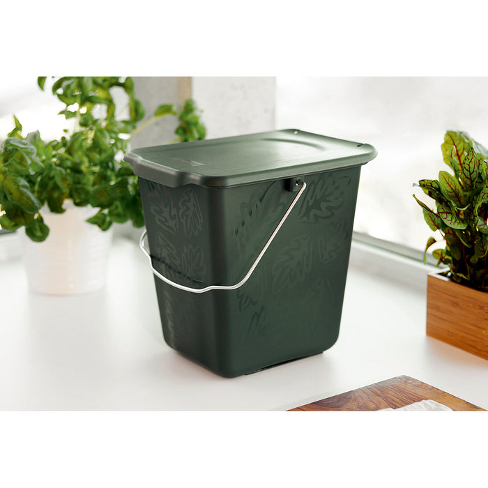 Komposteimer Greenline 7l 26x20,8x25cm buche grün