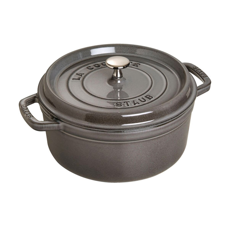 La Cocotte Cocotte 24 cm, rund, Graphit-Grau, Gusseisen