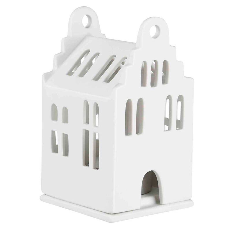 Mini Lichthaus Giebelhaus 6x6,5x11cm
