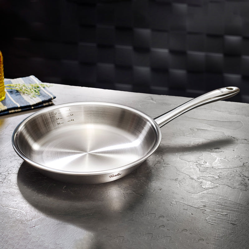10.2-Inch 5 Ply Stainless Steel Frying Pan - Oven & Dishwasher Safe