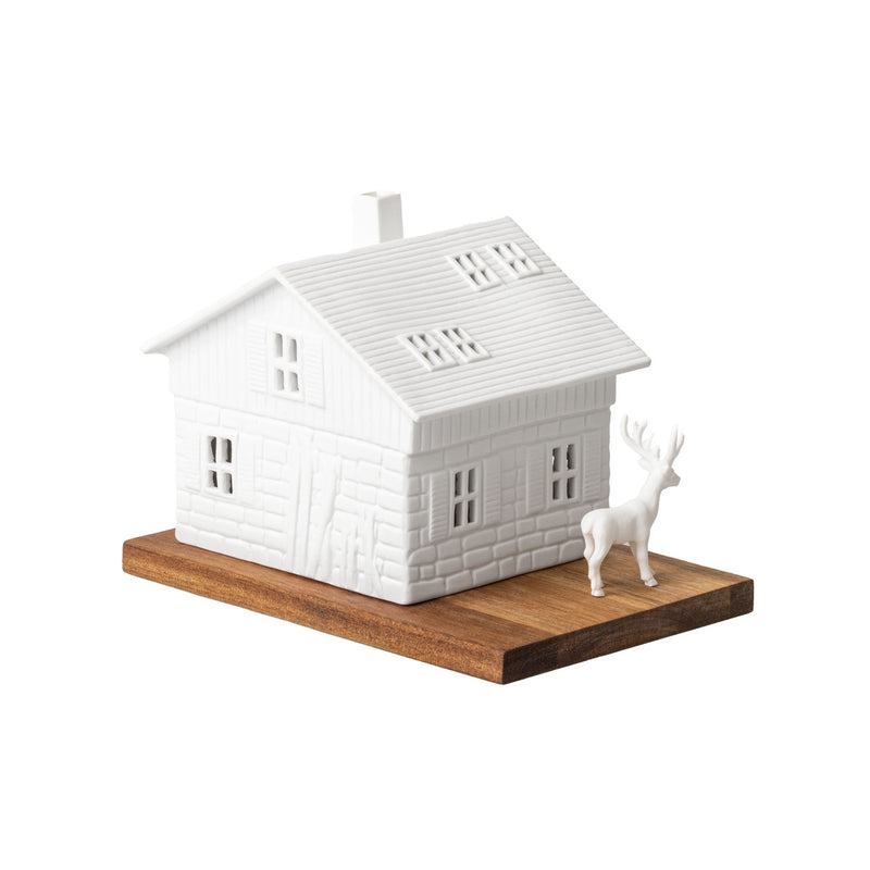 Lichthaus Skihütte 18x12x13cm