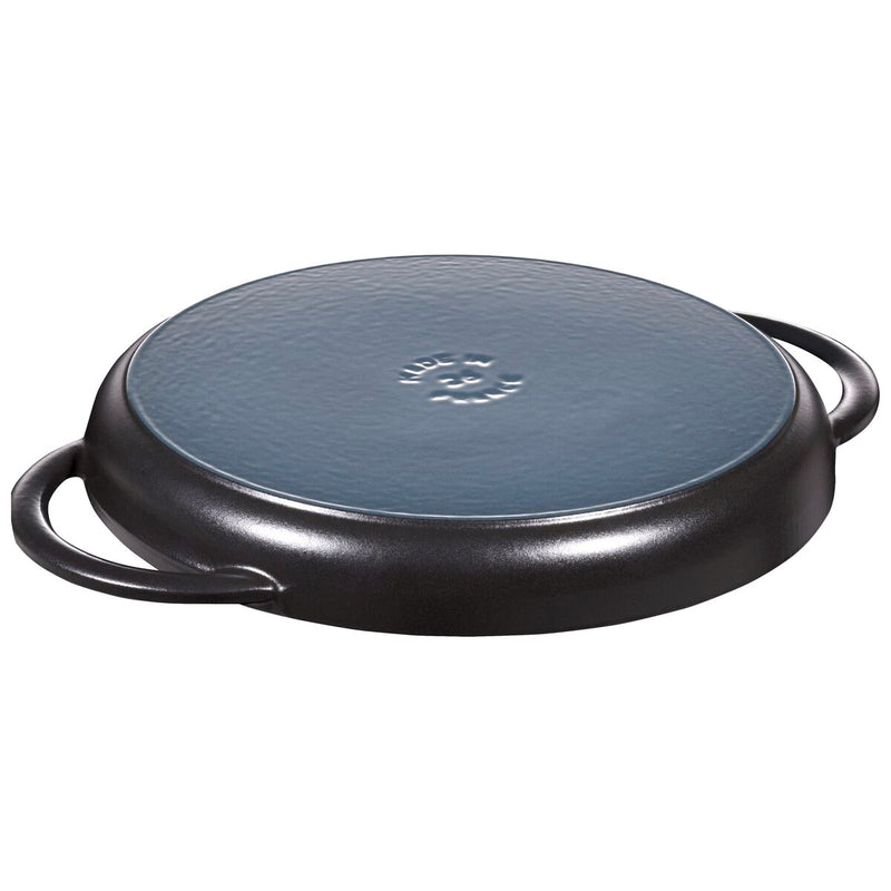 Grill Pans Pure Grill 26 cm, rund, Schwarz, Gusseisen