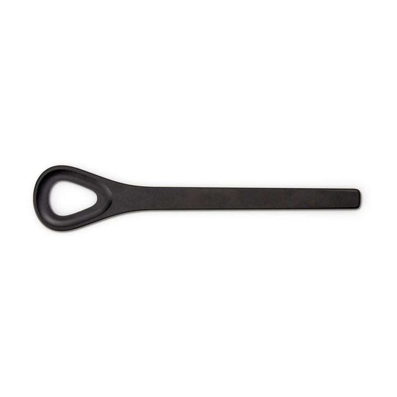 Kochlöffel mit Loch, Duracore schwarz 31,5 cm