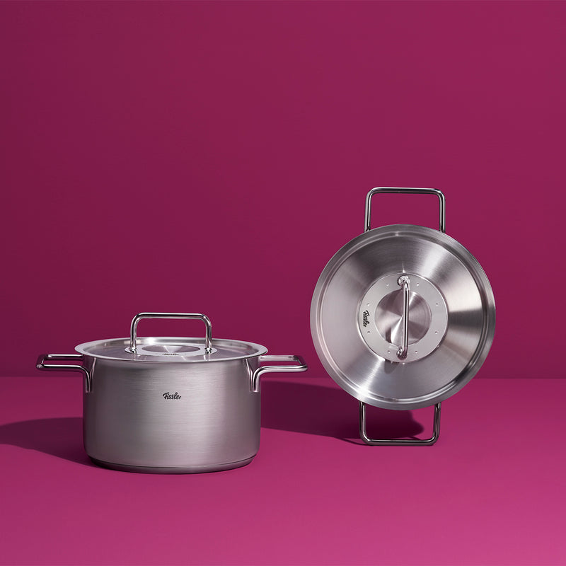 Pure Collection Bratentopf mit Metalldeckel 24 cm