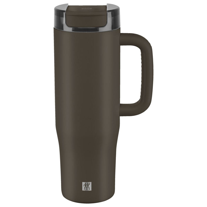 Thermo Plus Thermobecher mit Strohhalm, 900 ml, Edelstahl, Chocolate