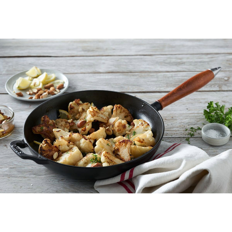 Pans Bratpfanne 28 cm, rund, Schwarz, Gusseisen