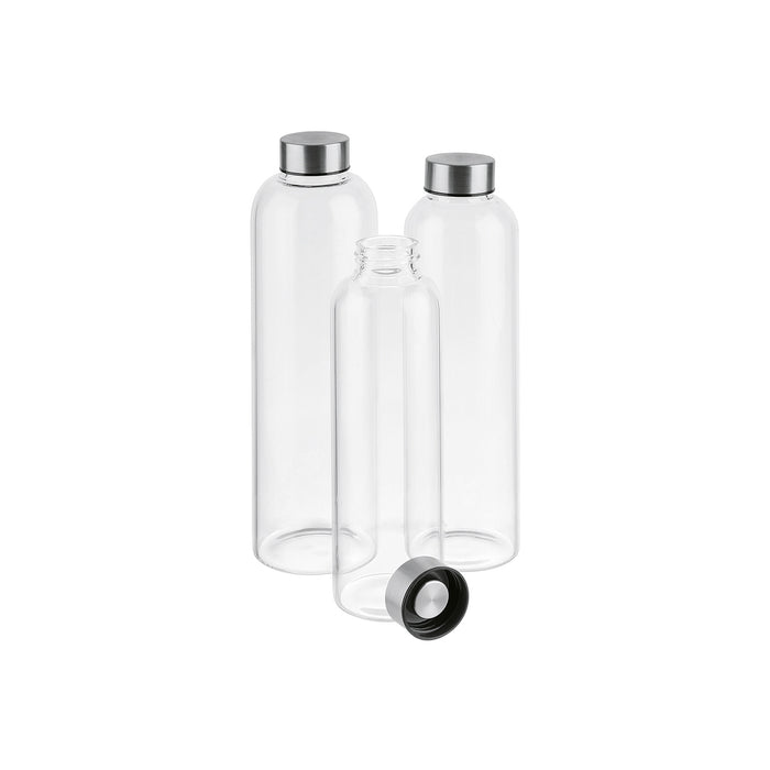 Trinkflasche Glas/18/8 0,55l Ø6,5cm H23,5cm