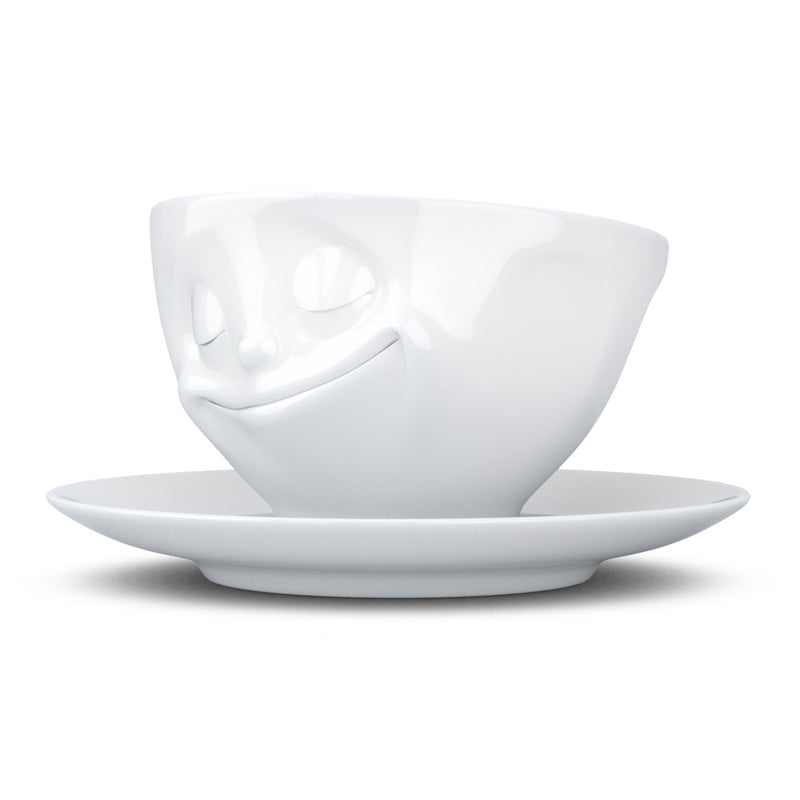 Kaffeetasse Glücklich weiß, 200 ml