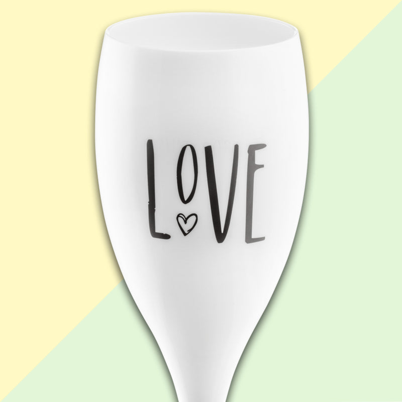 CHEERS NO. 1 LOVE Superglas 100ml mit Druck