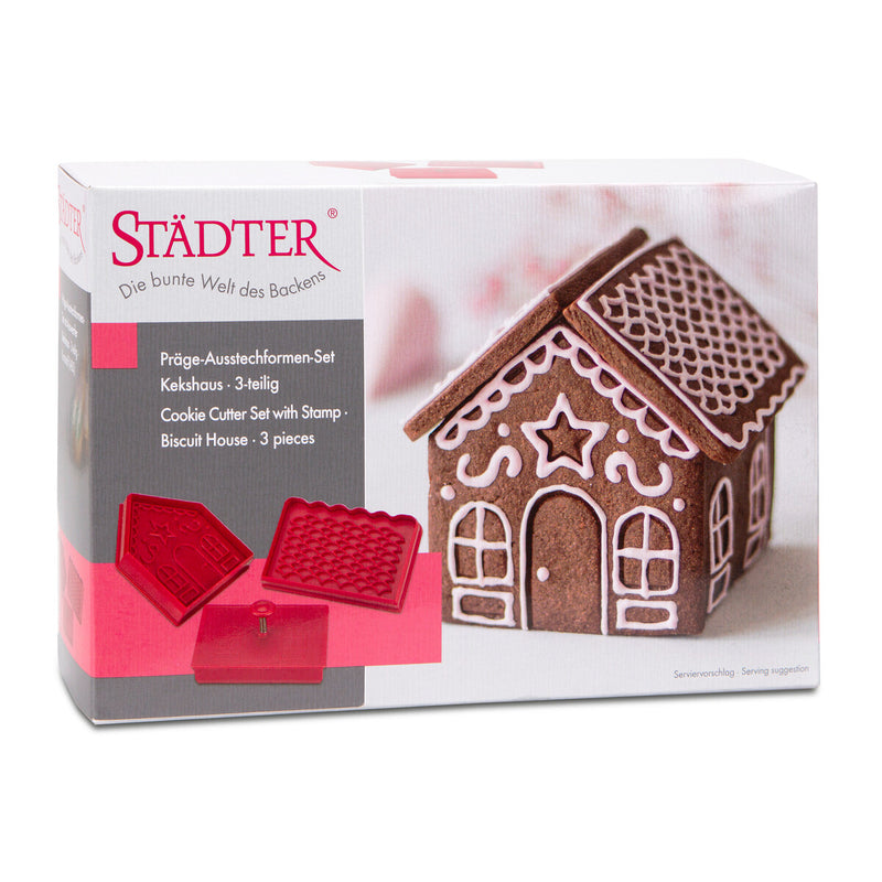 Kekshaus 9 x11 x 9,5 cm Rot