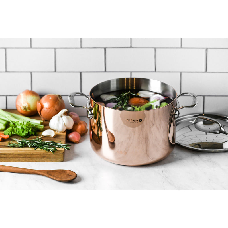 Kupfer Bratentopf hoch 24cm