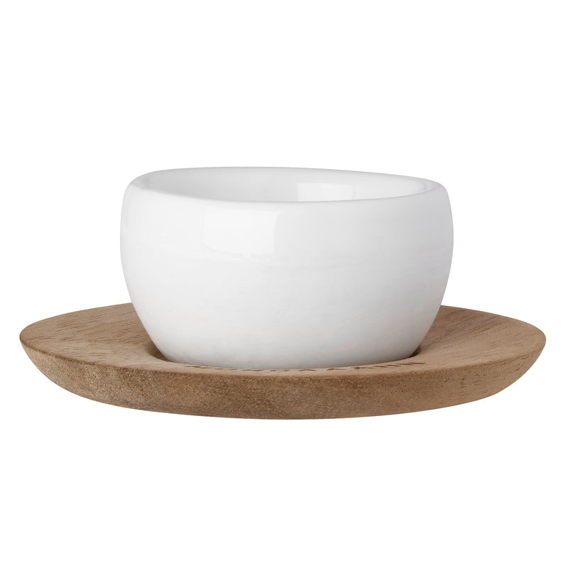 Eierbecher mit Unterteller MORGÄÄÄHN 7x7x3 cm