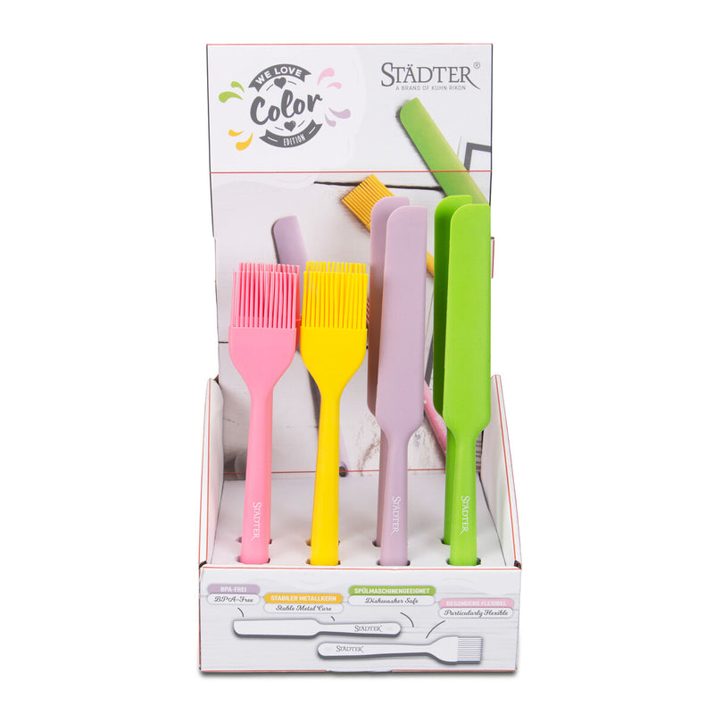 Silikon-Pinsel & Teigschaber Bunt we love color