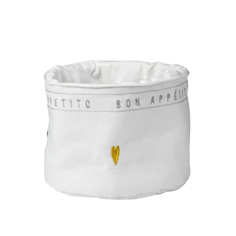 Guten Appetit Brotkorb klein D.17 cm, H 12cm