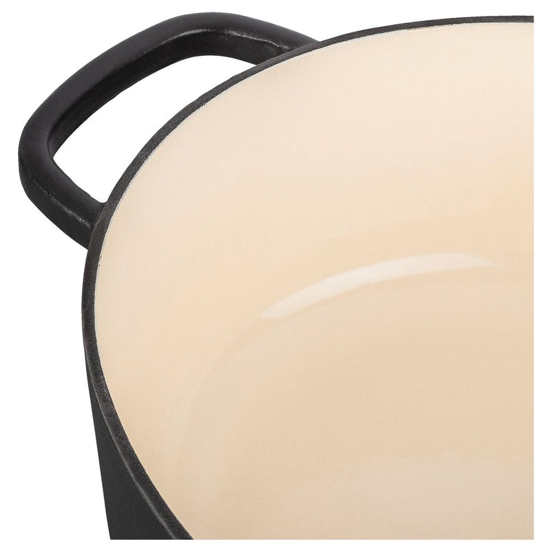 Bellamonte Cocotte 33 cm, oval, Schwarz, Gusseisen