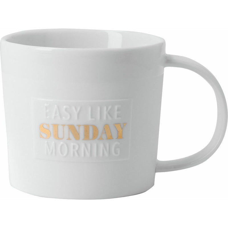 Poesietasse Easy like Sunday morning D.9cm H.8cm 320ml