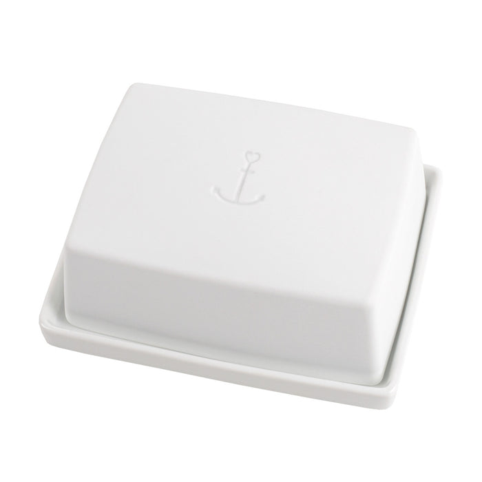 Meeresrauschen Butterdose Anker 14,5x11,5x5,5cm