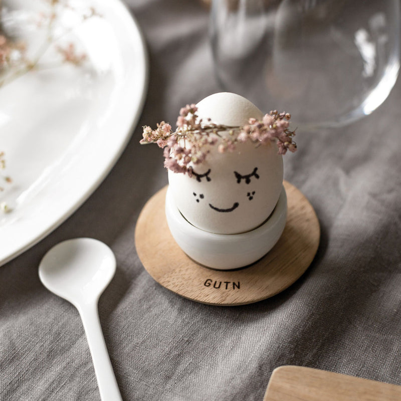 Eierbecher mit Unterteller GUTN 7x7x3cm