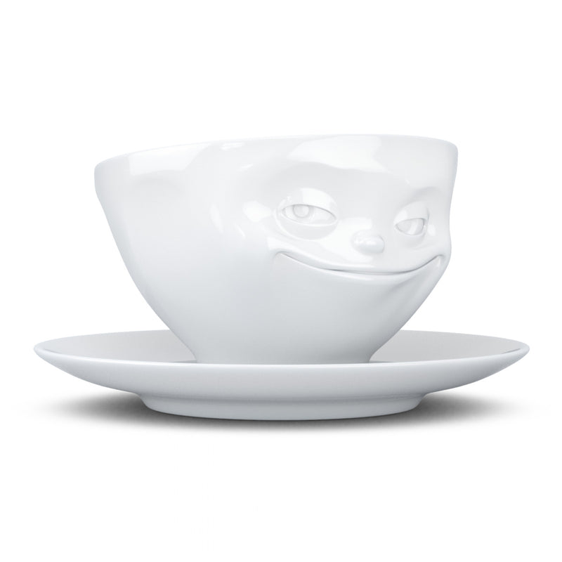 Kaffeetasse Grinsend weiß, 200 ml