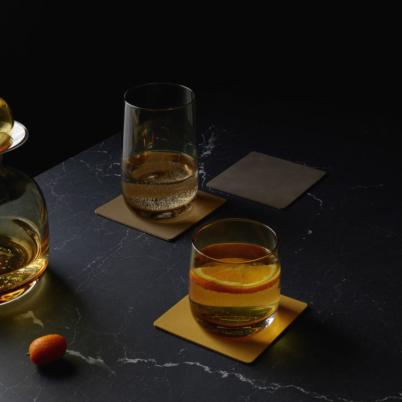 4er Set Untersetzer, limestone