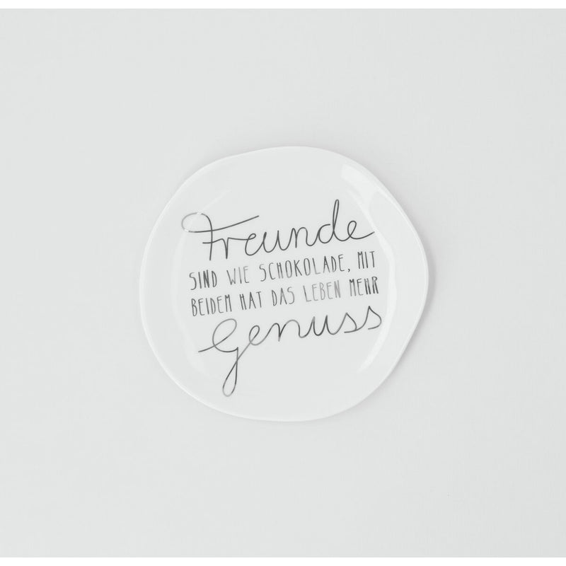 Kleiner Teller Freunde sind wie Schokolade D.14cm