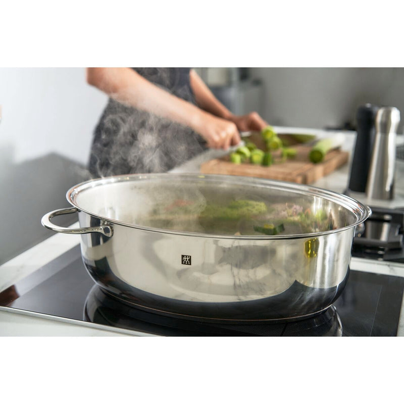 Plus Bräter 41 cm, 18/10 Edelstahl, Silber