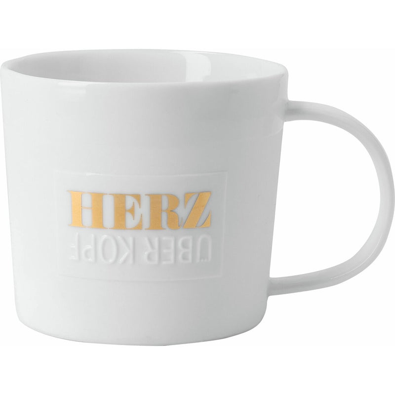 Poesietasse Herz über Kopf D.9cm H.8cm 320ml