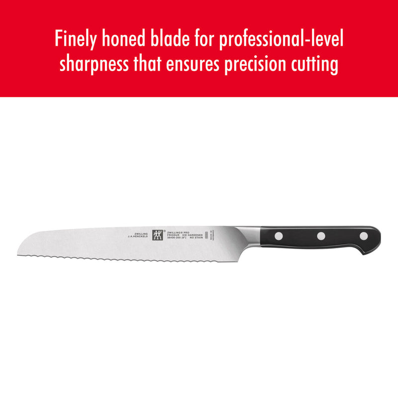 Pro Brotmesser 20 cm, Wellenschliff