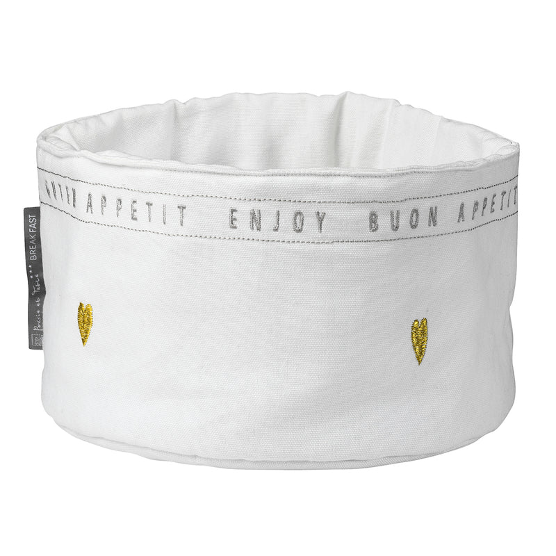 Guten Appetit Brotkorb groß D. 23,5cm, H.13,5 cm