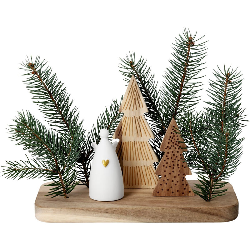 Weihnachtslandschaft Engel 22x10x15cm