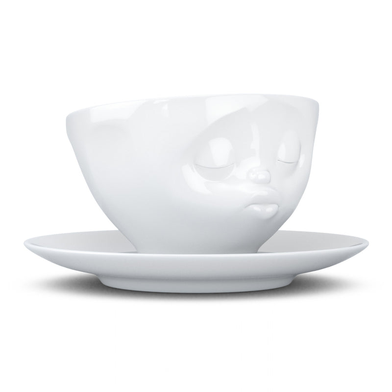 Kaffeetasse Küssend weiß, 200 ml
