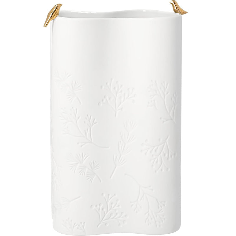 Winterzauber Vase Goldvogel 15,3x8,9x24,2cm