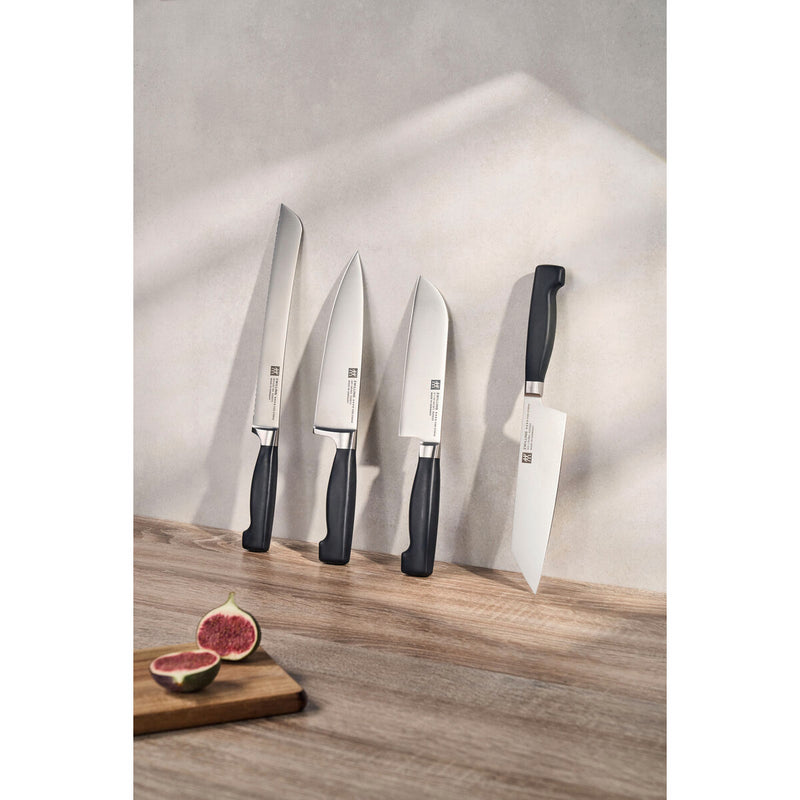 VIER STERNE Santokumesser 16 cm, Glattschliff