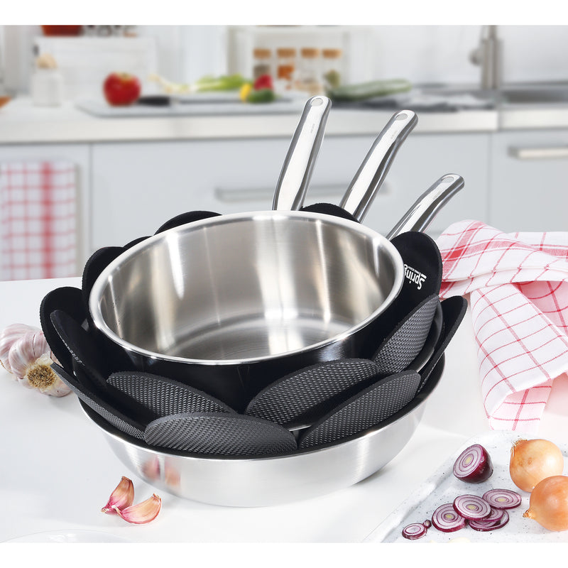 Stapelschutz 32 cm, schwarz, 2er-Set
