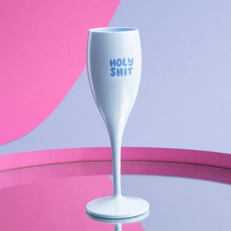 Glas 100ml mit Druck, CHEERS No. 1 HOLY SHIT