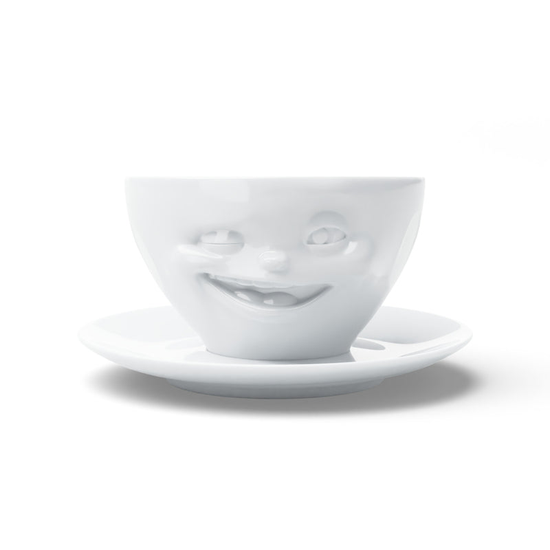 Kaffeetasse Zwinkernd weiß, 200 ml