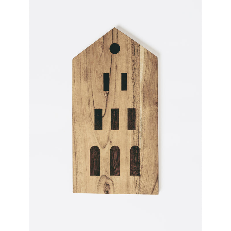 Schneidebrett Stadthaus 30x15,5x1,5cm