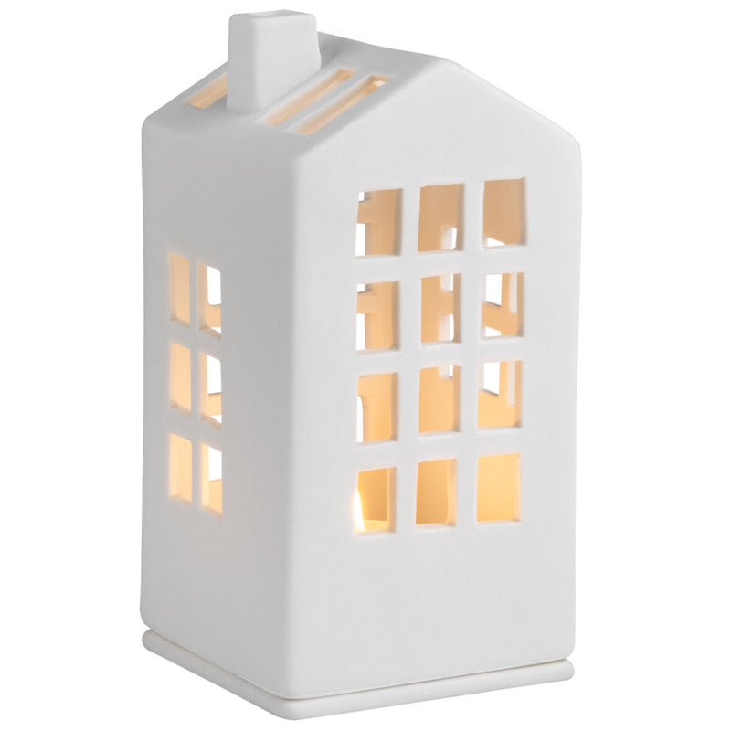 Mini Lichthaus Rathaus 6x6x12,5cm