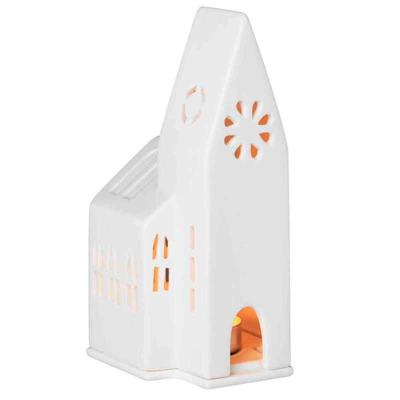 Lichthaus kleine Kirche 9x9x18cm