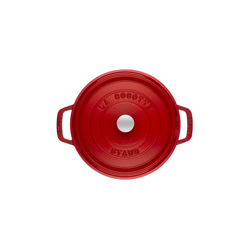 La Cocotte Cocotte 28 cm, rund, Kirsch-Rot, Gusseisen