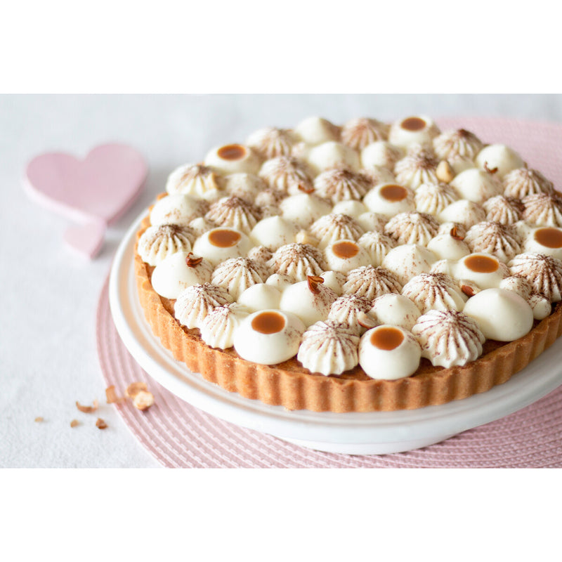 Tarteform mit Hebeboden ø 28 cm / H 2,2 cm Silber