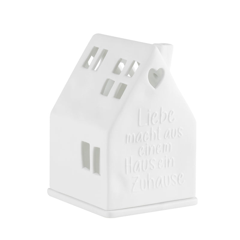 Lichthaus Liebe macht aus einem Haus 7x7x10,5cm