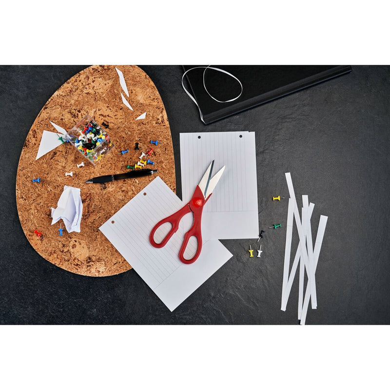 Vielzweckschere, rot 20 cm, Edelstahl