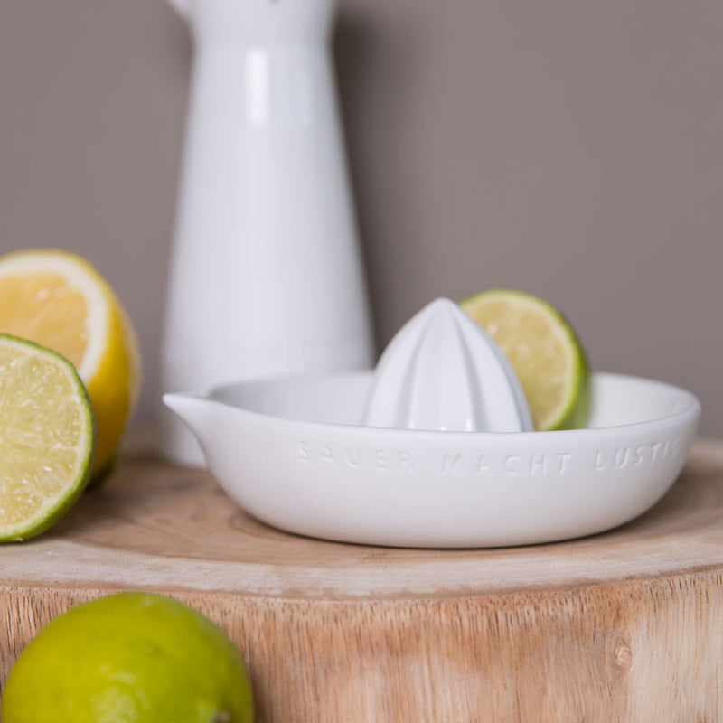 Zitruspresse- Sauer macht lustig, D.13,5cm, H.6,5cm