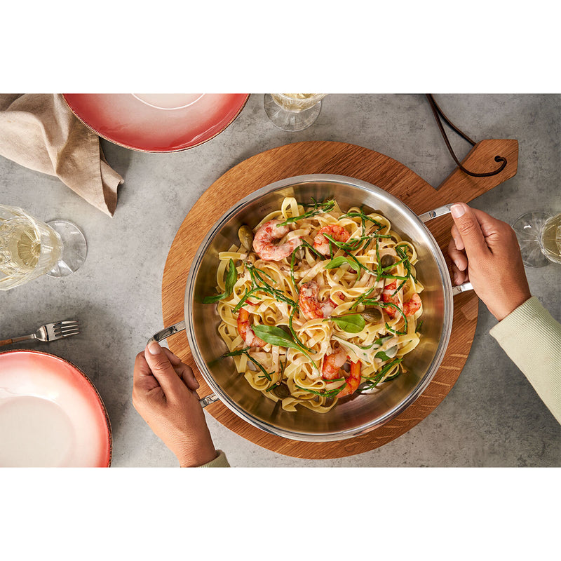 Original-Profi Collection® Servierpfanne 28cm mit Novogrill® und Hochraumdeckel