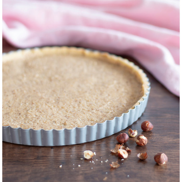 Tarteform mit Hebeboden ø 28 cm / H 2,2 cm Silber